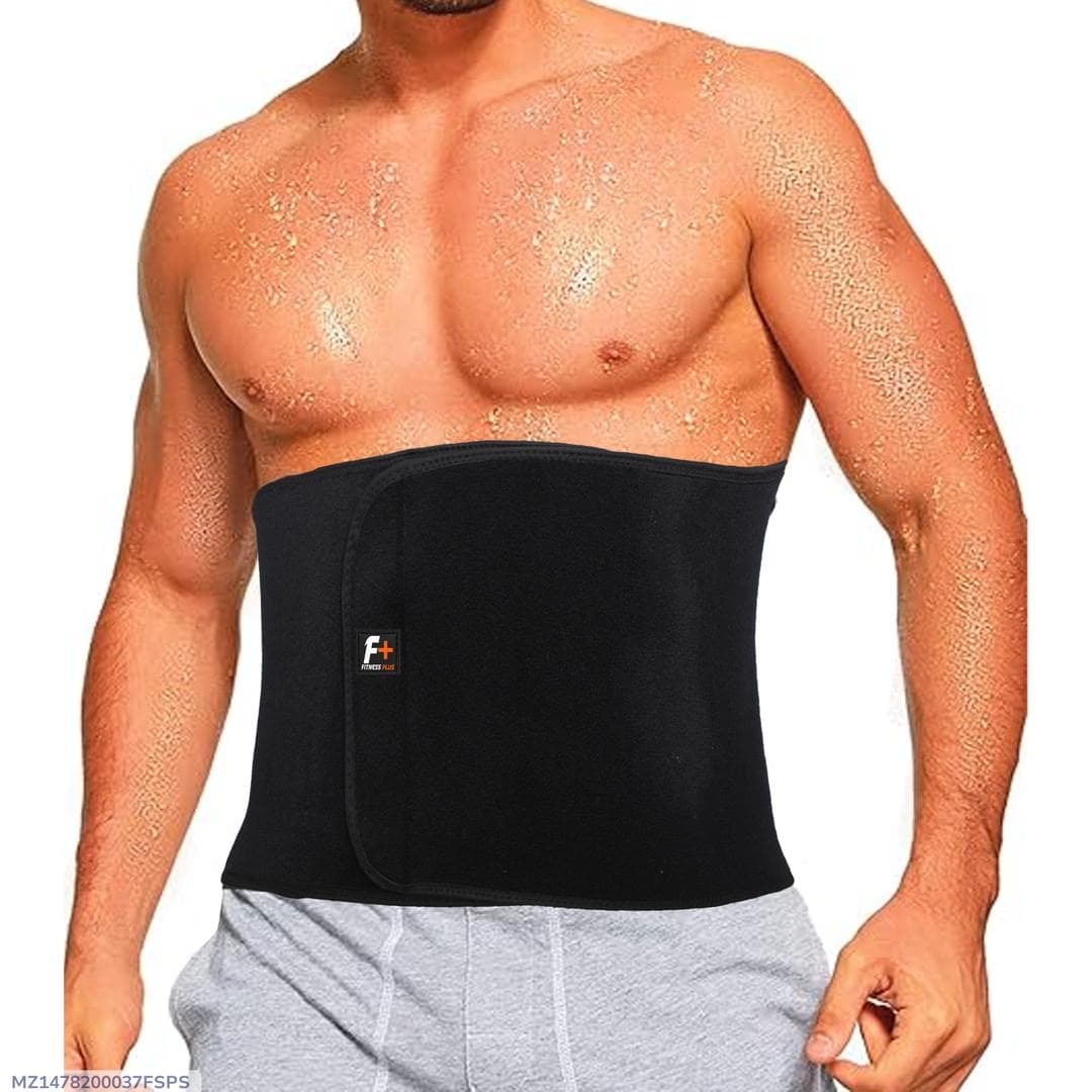 Adjustable waist trimmer for men black Lightweight Fitness wear.